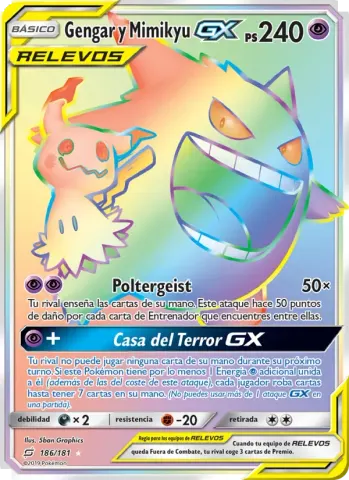Gengar y Mimikyu GX · 186