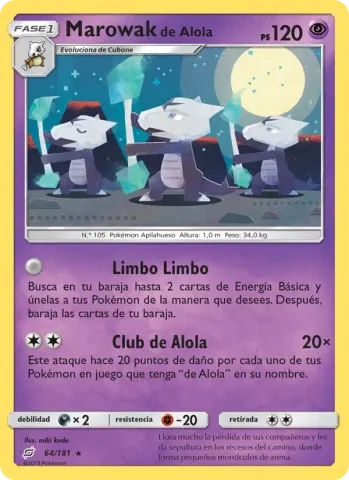 Marowak de Alola · 64