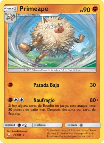 Primeape · 72