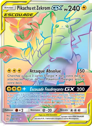 Pikachu et Zekrom GX · 184