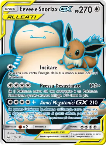 Eevee e Snorlax GX · 171