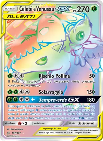 Celebi e Venusaur GX · 182