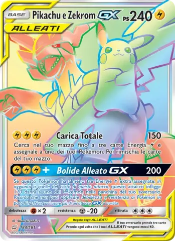 Pikachu e Zekrom GX · 184