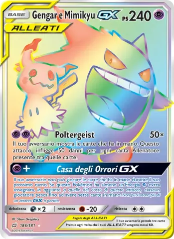 Gengar e Mimikyu GX · 186