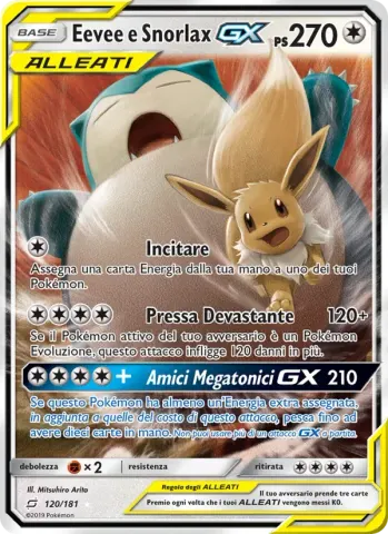 Eevee e Snorlax GX · 120