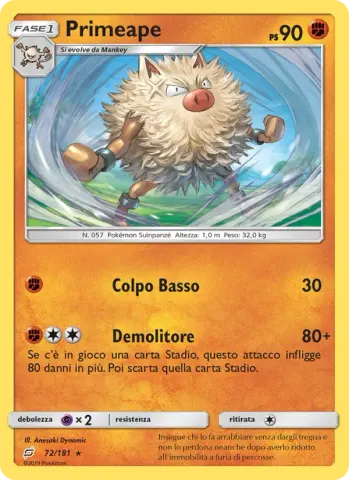 Primeape · 72