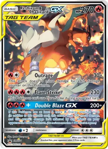 Reshiram & Charizard GX · SM201
