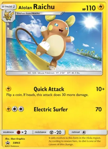 Raichu d’Alola · SM65