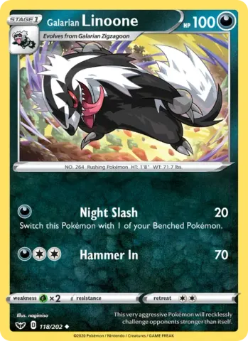 Galarian Linoone · 118