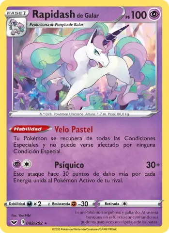 Rapidash de Galar · 82