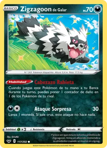 Zigzagoon de Galar · 117