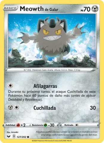 Meowth de Galar · 127