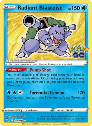 Radiant Blastoise · 018