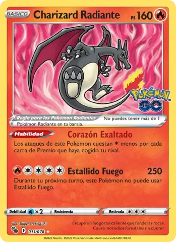 Charizard Radiante · 011