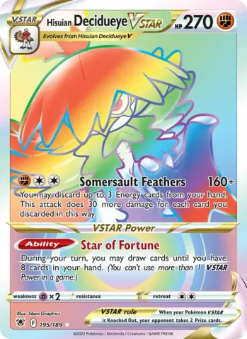 Hisuian Decidueye VSTAR · 195