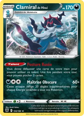 Clamiral de Hisui · 100