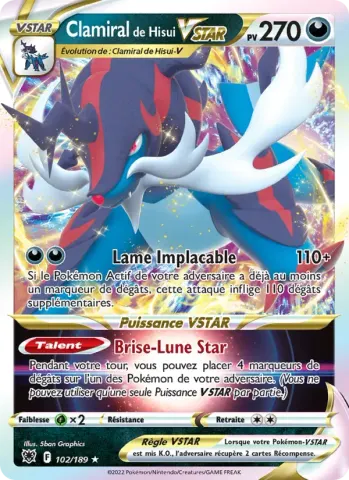 Clamiral de Hisui VSTAR · 102