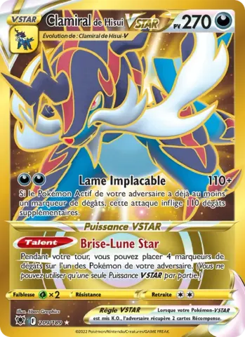 Clamiral de Hisui VSTAR · 209