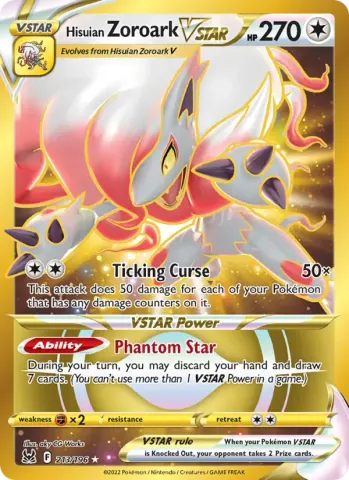 Hisuian Zoroark VSTAR · 213