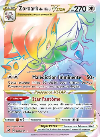 Zoroark de Hisui VSTAR · 203