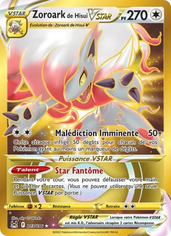 Zoroark de Hisui VSTAR · 213