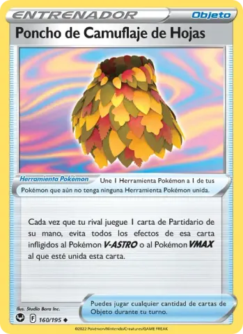 Poncho de Camuflaje de Hojas · 160