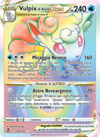 Vulpix di Alola V ASTRO · 197
