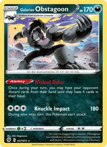 Galarian Obstagoon · 37