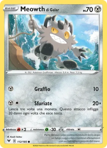 Meowth di Galar · 112