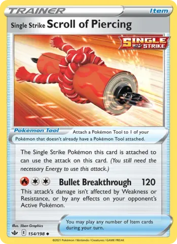 Single Strike Scroll of Piercing · 154