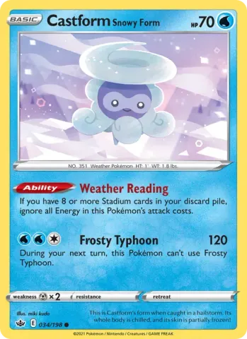 Castform Snowy Form · 34