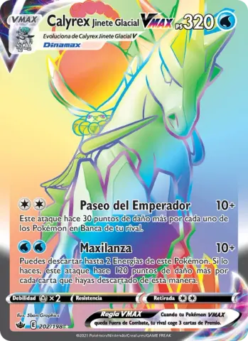 Calyrex Jinete Glacial VMAX · 202