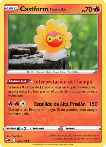Castform Forma Sol · 22