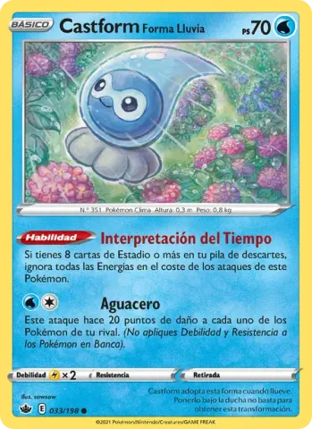 Castform Forma Lluvia · 33