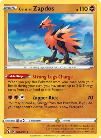 Galarian Zapdos · 82