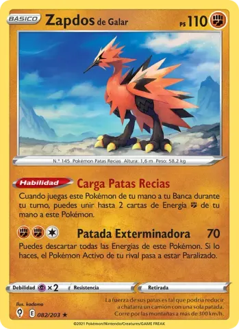 Zapdos de Galar · 82