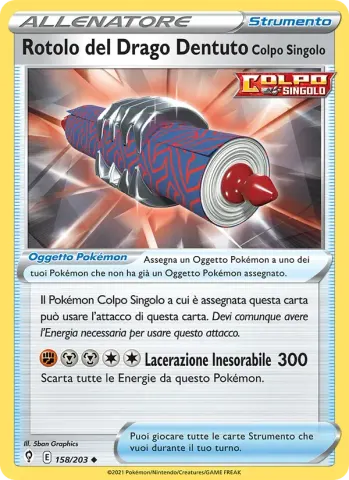 Rotolo del Drago Dentuto Colpo Singolo · 158