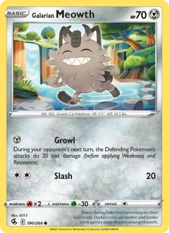 Galarian Meowth · 180