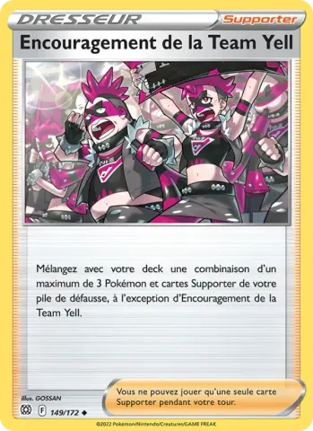 Encouragement de la Team Yell · 149