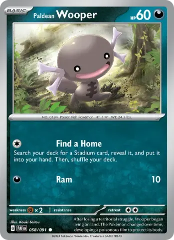 Paldean Wooper · 058