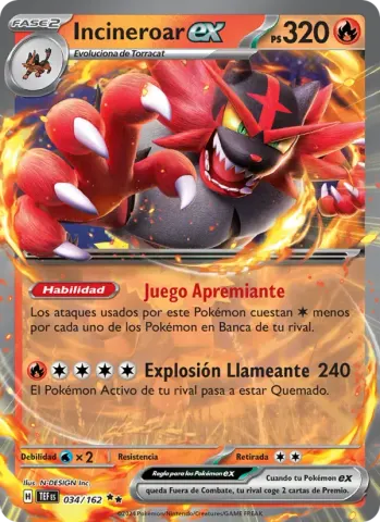 Incineroar ex · 034