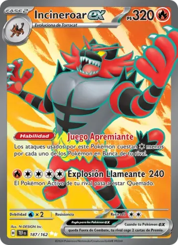 Incineroar ex · 187
