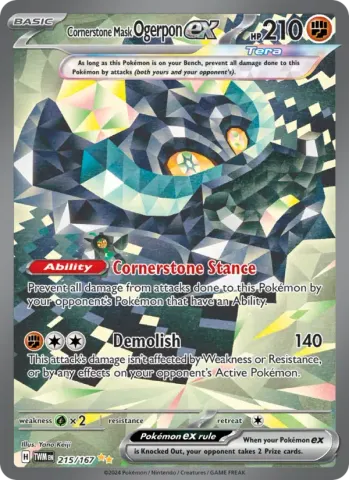 Cornerstone Mask Ogerpon ex · 215