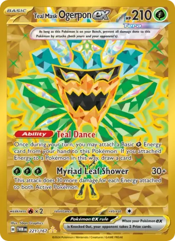 Teal Mask Ogerpon ex · 221