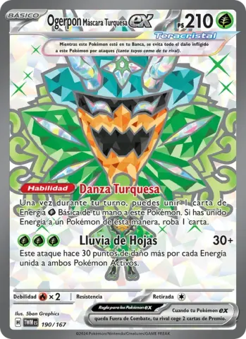 Ogerpon Máscara Turquesa ex · 190