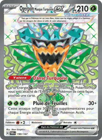 Ogerpon Masque Turquoise-ex · 190