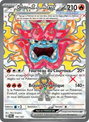 Ogerpon Masque du Fourneau-ex · 192