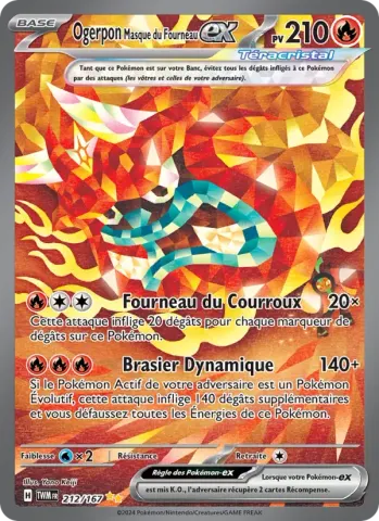 Ogerpon Masque du Fourneau-ex · 212