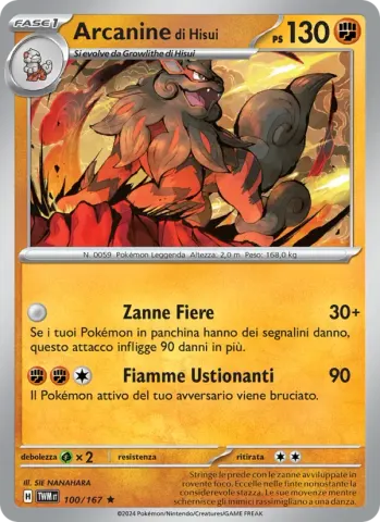 Arcanine di Hisui · 100