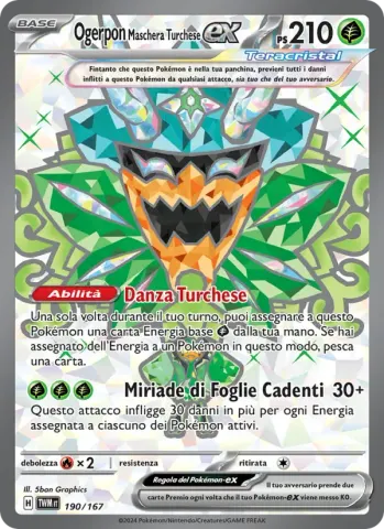 Ogerpon Maschera Turchese-ex · 190